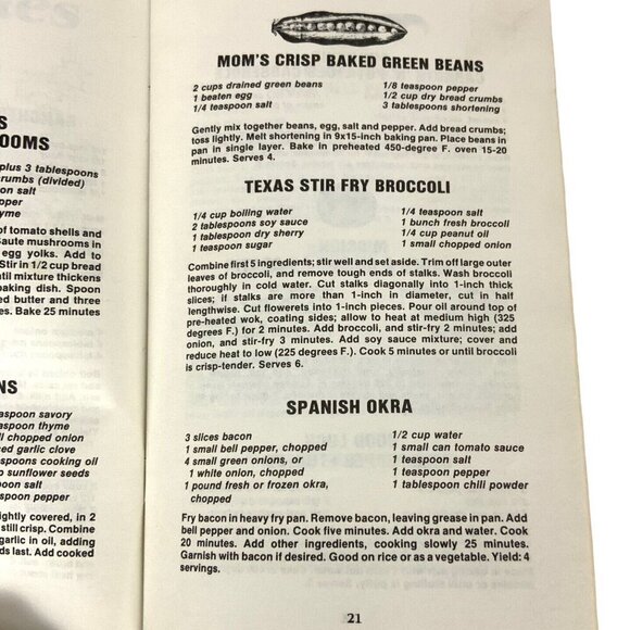 Rio Grande Valley Cookin Recipe Booklet By J Mancell 1982 Texas Dept Agriculture - Picture 6 of 10